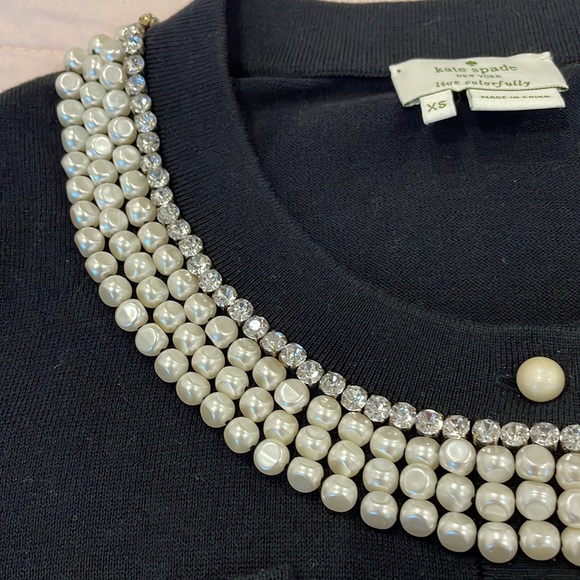 Kate Spade, black cardigan. XS. - Picture 5 of 12